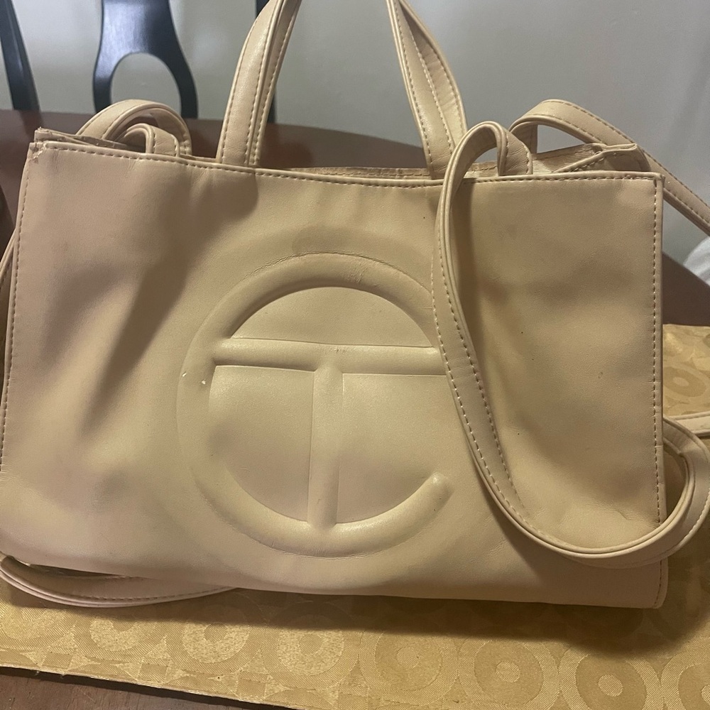 Telfar Cream Tote Bag Flaws